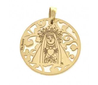 Medalla Virgen del Calvario en plata de ley 25mm MCV005ND