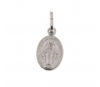 Medalla Virgen de la Milagrosa Plata de Ley 14 mm DBMM14