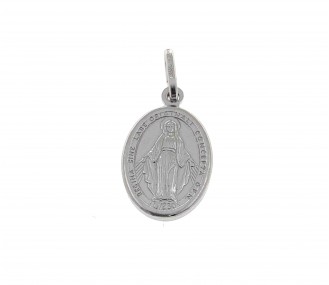 Medalla Virgen de la Milagrosa Plata de Ley 18 mm DBMM18