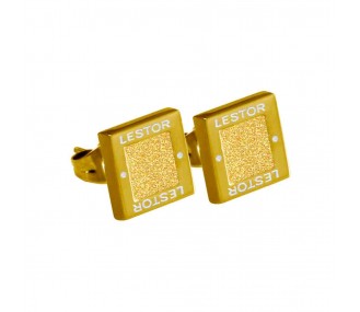 PENDIENTE ACERO 316 L, GLAZY GOLD, IP GOLD E90591/GGO.00
