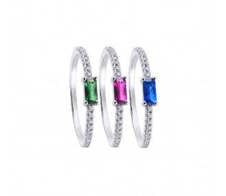 Ref. 00510622 - Anillo Pretty Jewels, 3 anillos, baguette de color DURAN Exquse