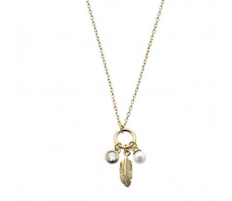 Ref. 00510574 - Colgante Pretty Jewels, pluma, perla y chaton  DURAN Exquse