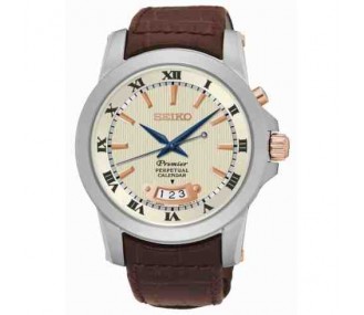 Reloj Seiko Snq-150P1 Premier para Hombre Acero 100M Perpetual Calendar