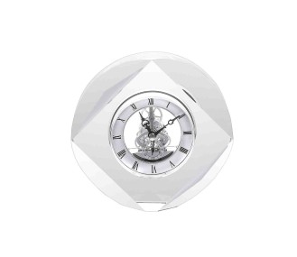 Reloj Rombo Code,  cristal y plateado, 16 cm  REF:07500563