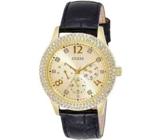 GUESS BEDAZZLE W1159L1 Reloj de Pulsera Analógico para Mujer Color Dorado